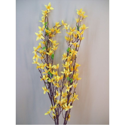 Silk Forsythia Stem Artificial Flowers